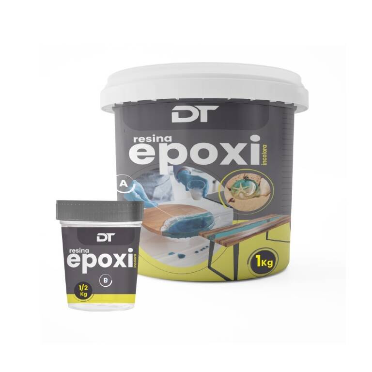 Resina Epoxi Super Cristal DT + Endurecedor 1.5kg (1kg + 500g)