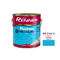 Esmalte Poliuretanico para Piscinas RENNER (A+B) 4,5lts