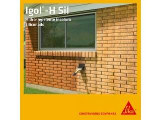 HIdro-Repelente Incoloro Siliconado, impermeabilizante de lluvia y humedad IGOL H SIL SIKA